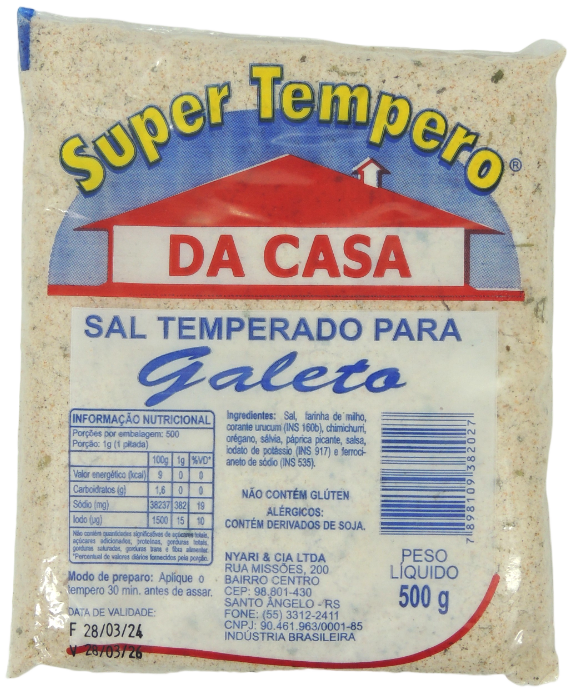 Sal Temperado para Galeto